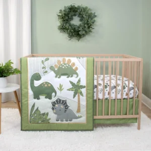 3-Piece Boys Dinosaur Nursery Bedding Set