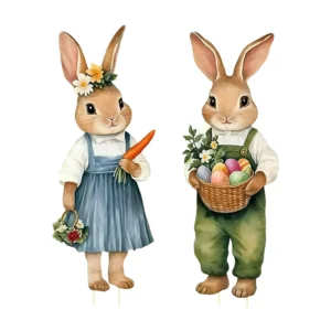 Springtime Bunny Garden Stakes