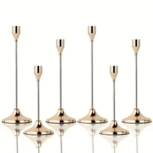 Retro Style Metal Candle Holders