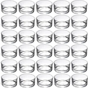 Small Clear Glass Tealight Candle Holders